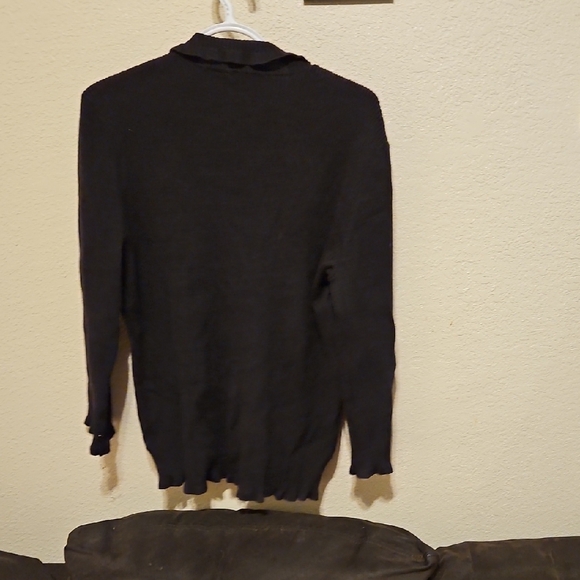 Energie Black Ruffled Cardigan - Picture 3 of 4